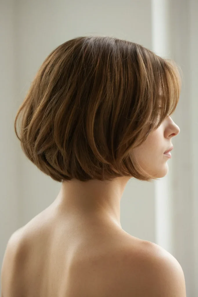 short layered cut with undercut