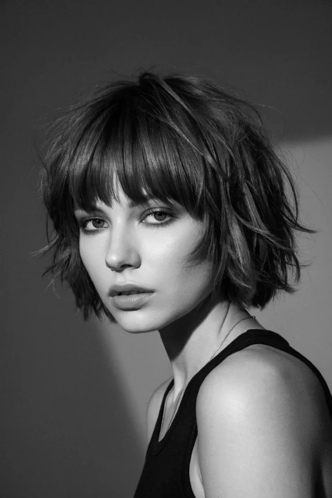 short layered shag cut