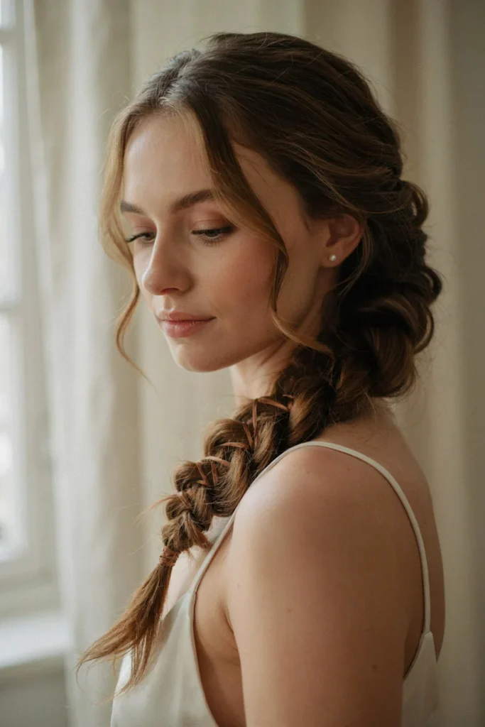  Side-Swept Corset Braid