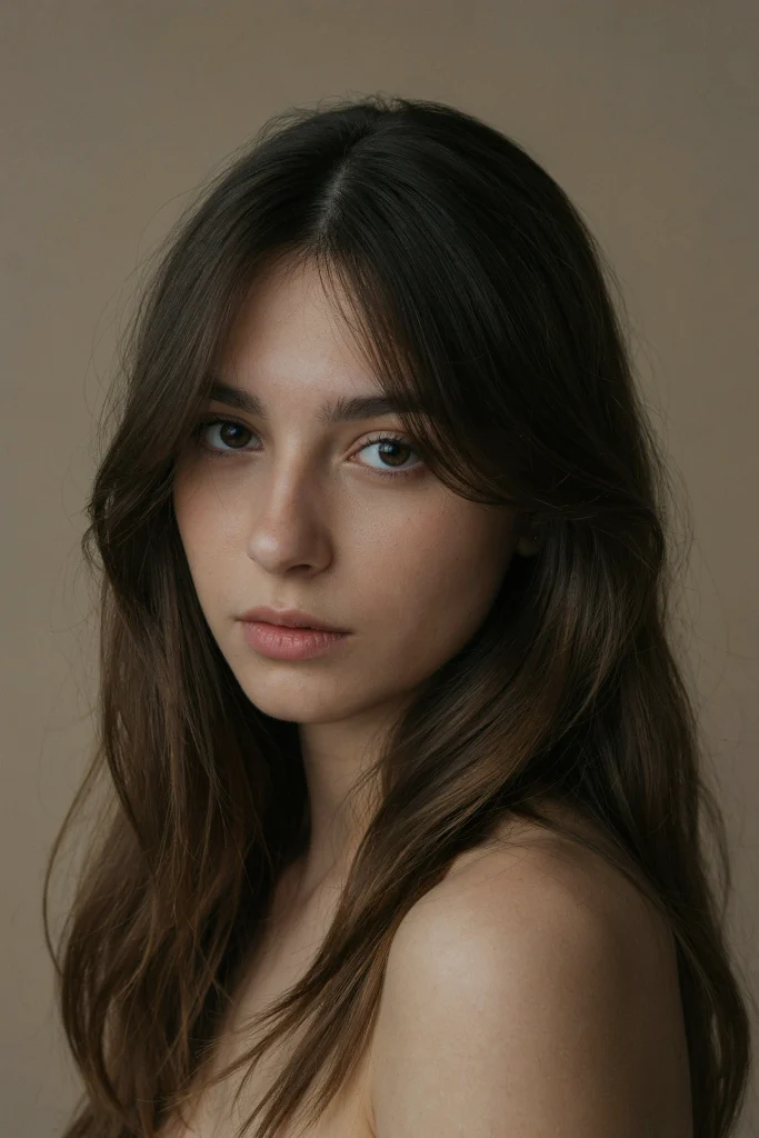  Side-Swept Wispy Butterfly Bangs