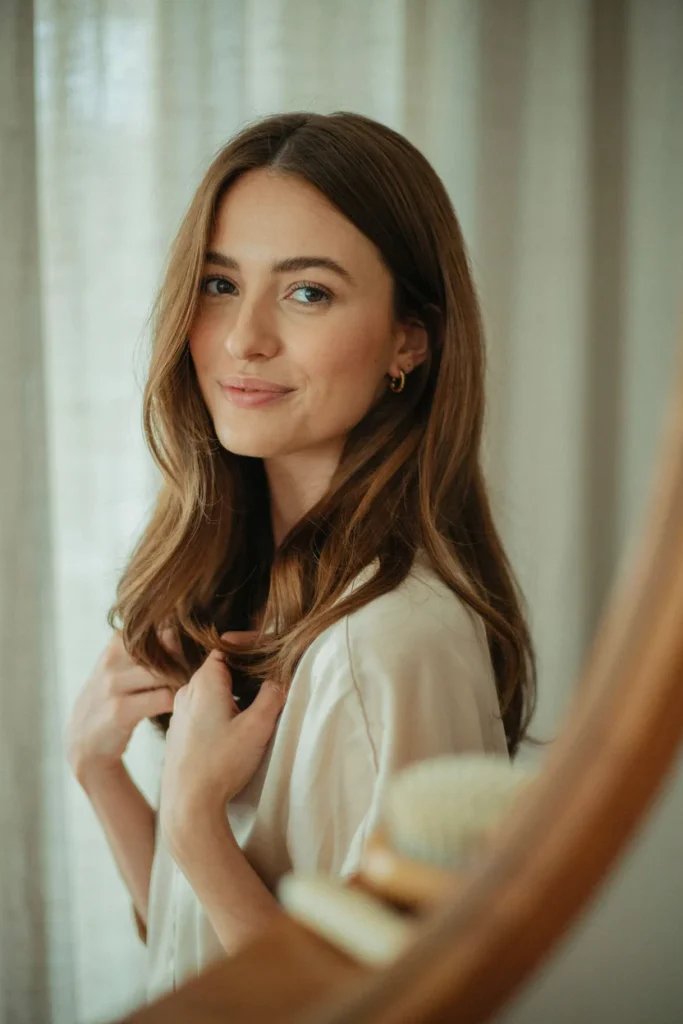 20 Pretty Open Hair Looks for a Soft Glam Vibe Soft Blowout with Bouncy Ends