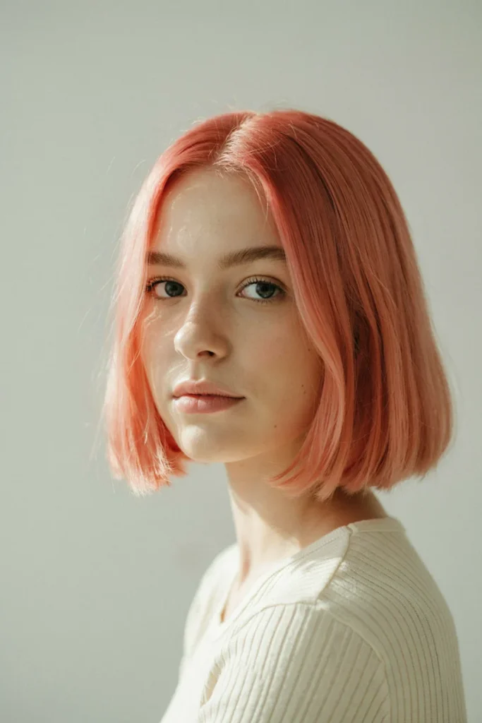20 Soft Box Bob Haircuts for a Chic Refresh soft box bob with bold color