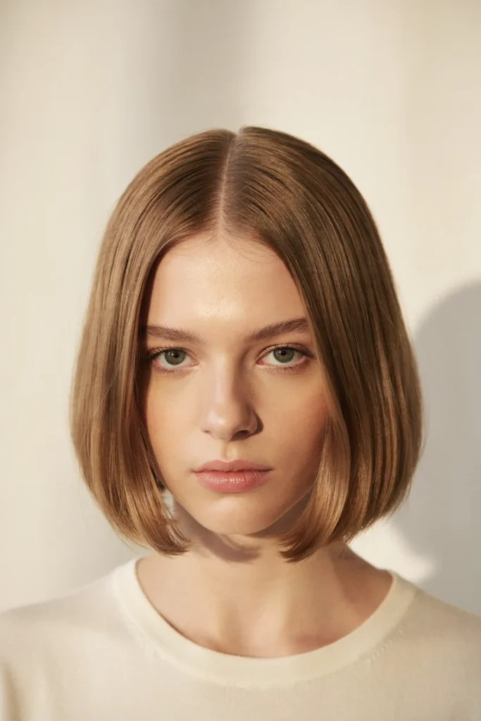 20 Soft Box Bob Haircuts for a Chic Refresh soft box bob with center part