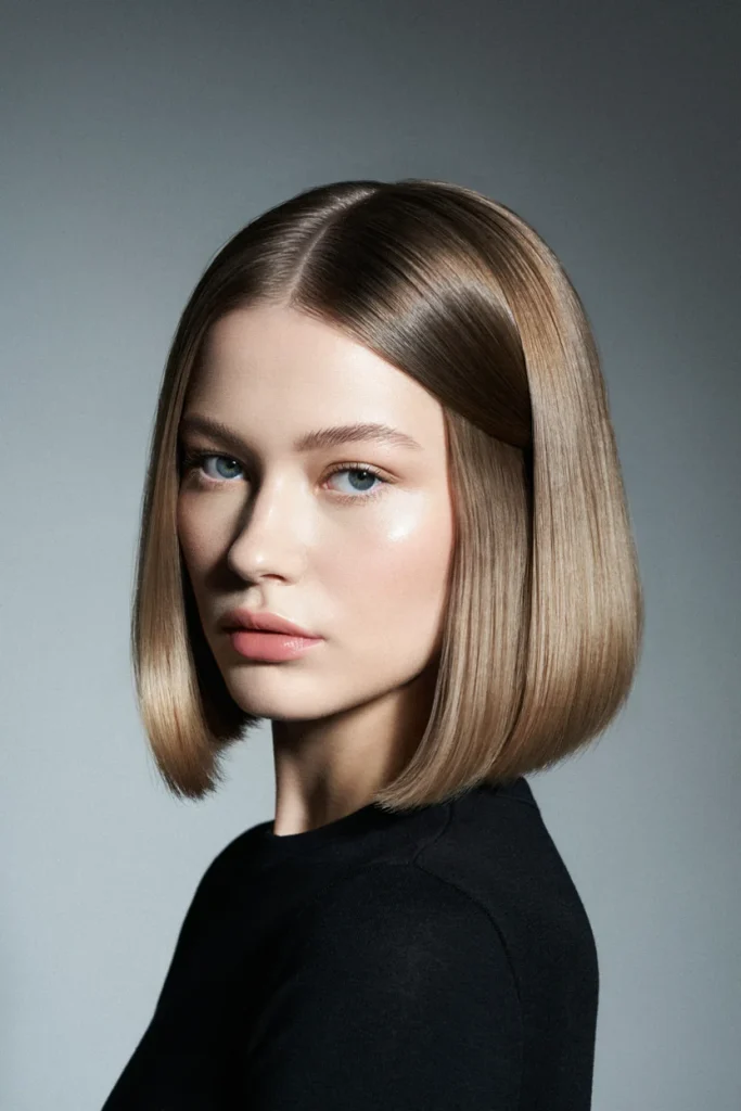 20 Soft Box Bob Haircuts for a Chic Refresh soft box bob with glossy finish