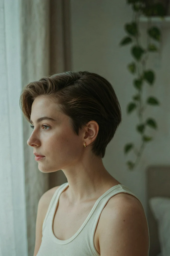 Soft Pixie with Side Part