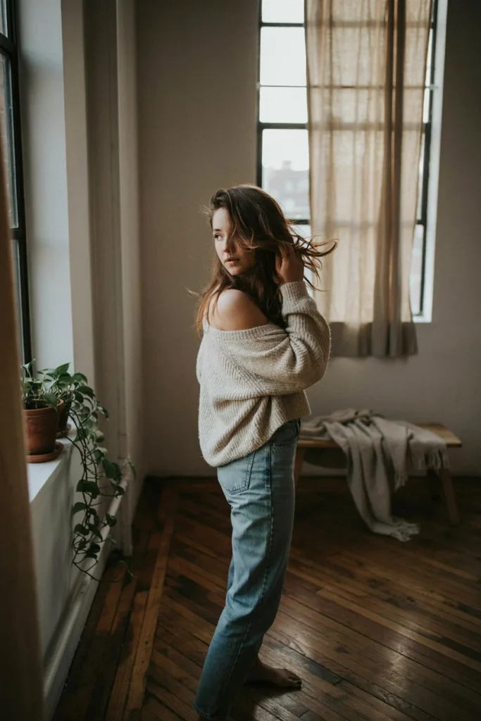 tousled open hairstyle