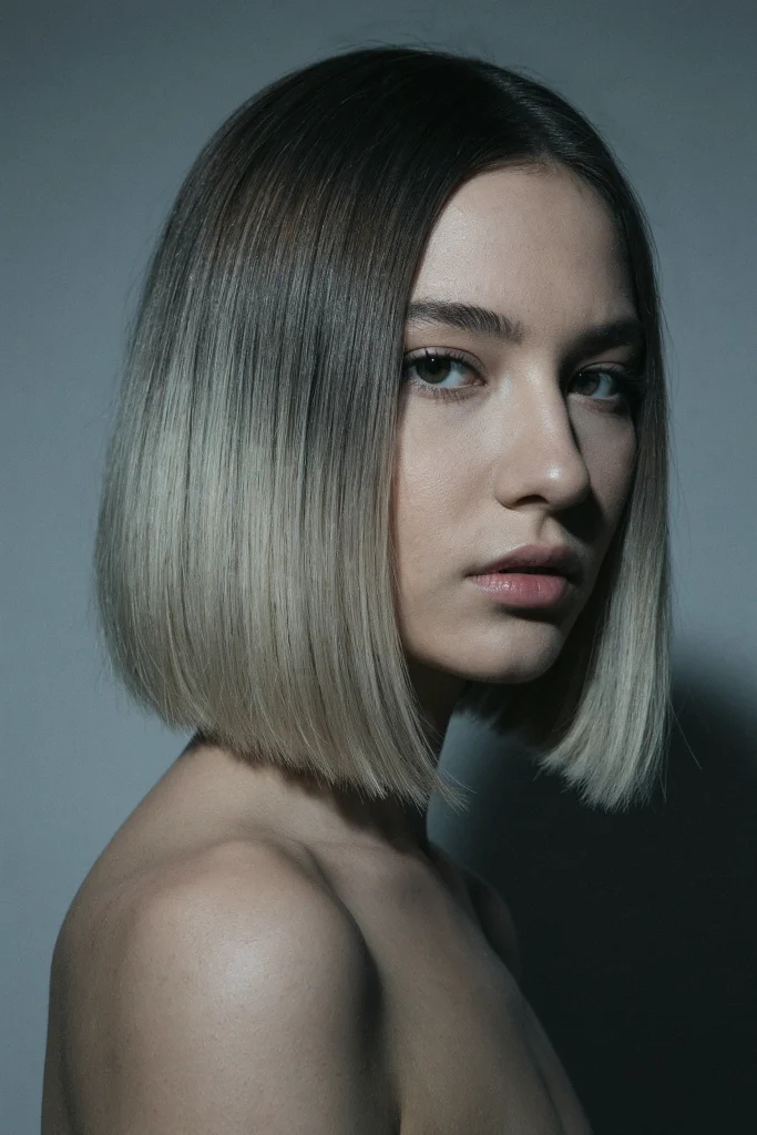  Two-Tone Blunt Bob