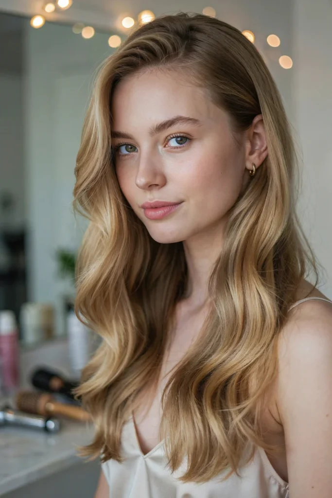 20 Pretty Open Hair Looks for a Soft Glam Vibe Voluminous Blowout for Special Occasions