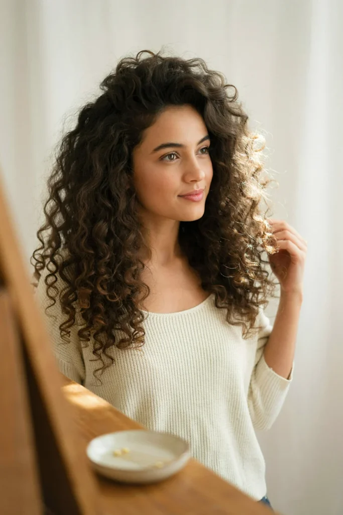  Voluminous Curls for Thick Hair