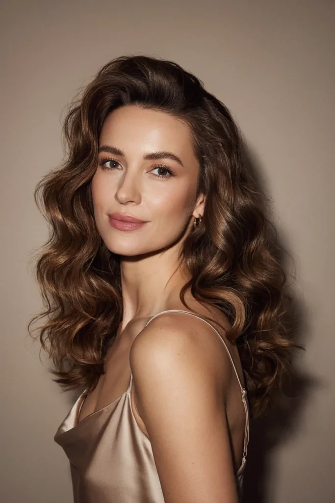 20 Pretty Open Hair Looks for a Soft Glam Vibe Voluminous Curls for a Glamorous Finish