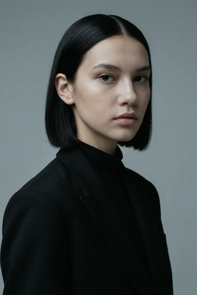Wet-Look Precision Bob