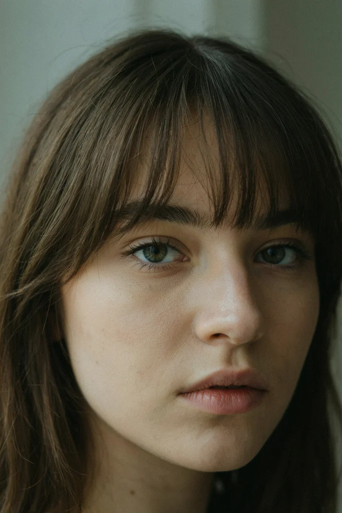 Wispy Butterfly Bangs for Thick Hair
