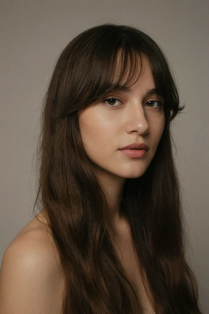 21 Wispy Butterfly Bangs That Frame Your Face Wispy Butterfly Bangs for Thick Hair