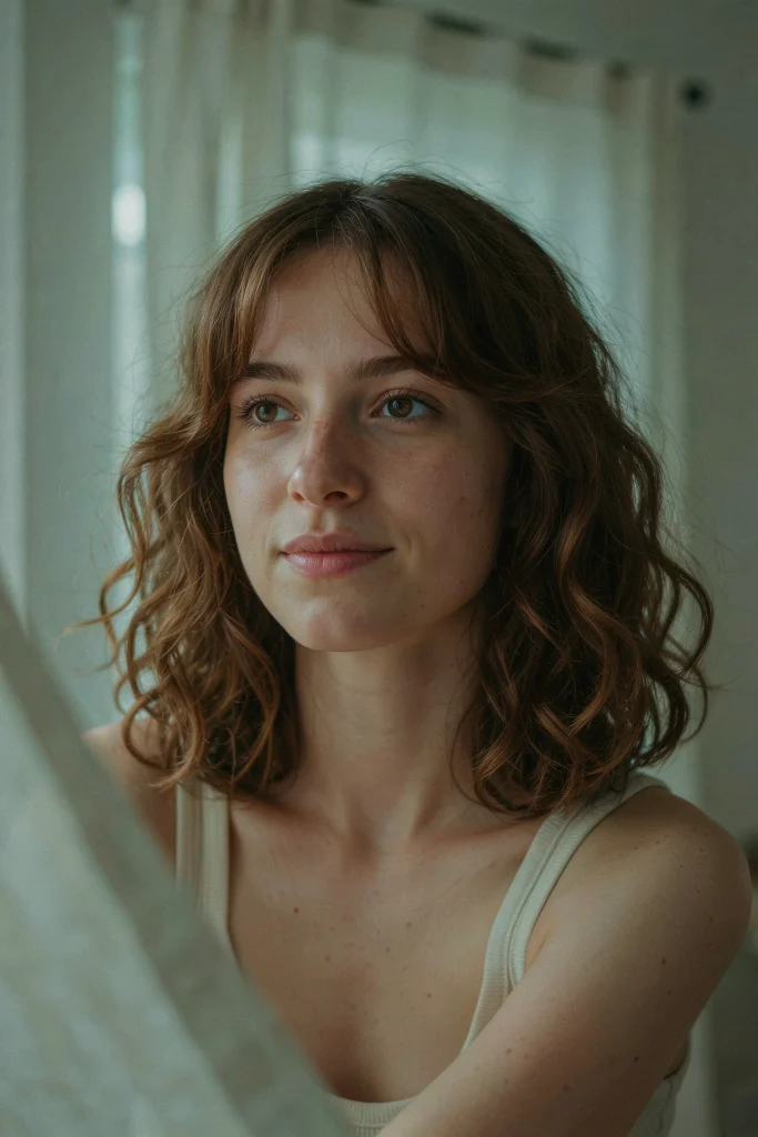 Wispy Butterfly Bangs for Wavy Hair
