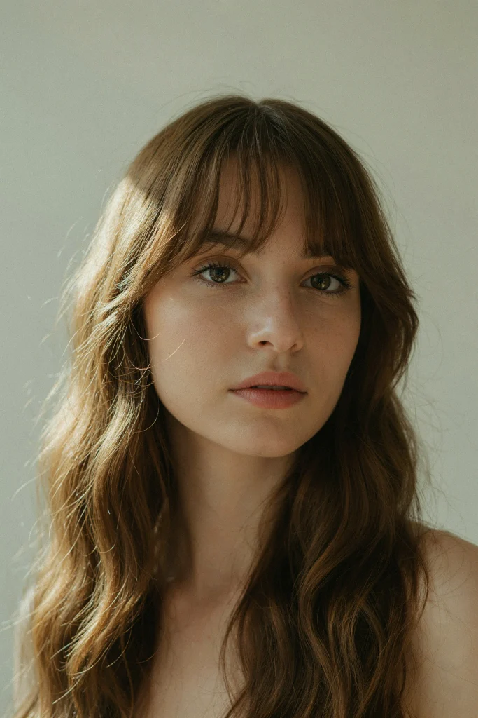 21 Wispy Butterfly Bangs That Frame Your Face Wispy Butterfly Bangs for Wavy Hair