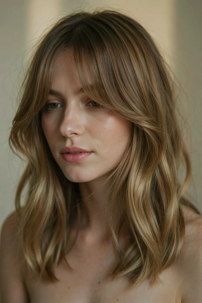 Wispy Butterfly Bangs With Balayage 683x1024