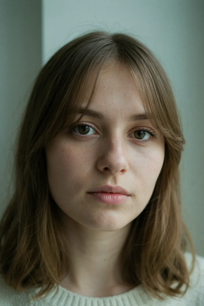  Wispy Butterfly Bangs with Middle Part