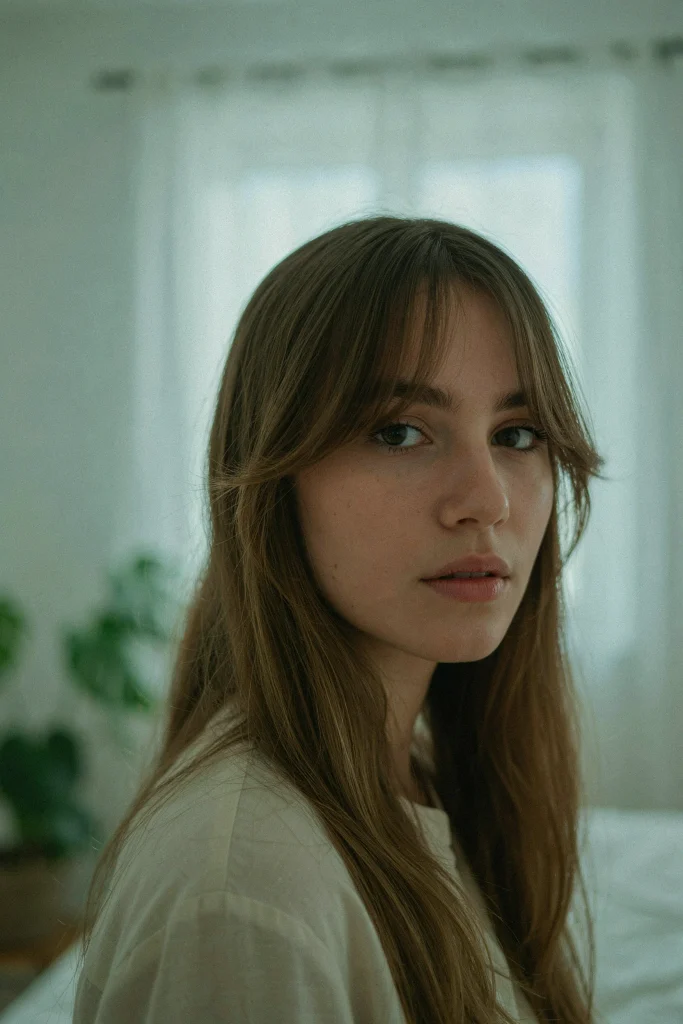 21 Wispy Butterfly Bangs That Frame Your Face Wispy Butterfly Bangs with Middle Part
